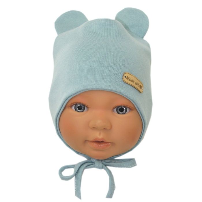 Kepurytė ir kaklaskarė kūdikiui "Love" - MINT