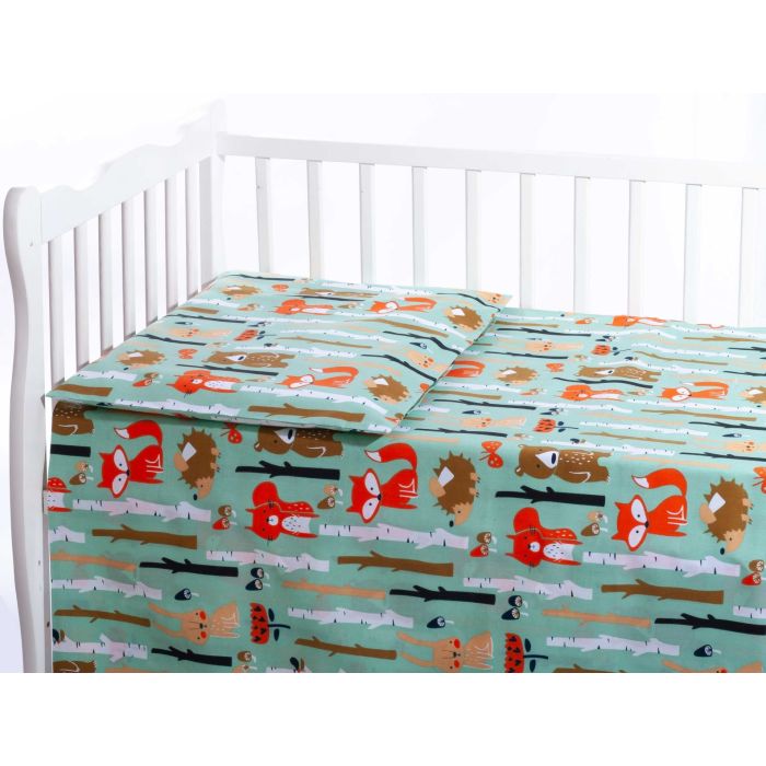 Patalynė kūdikiams 135x100 "Forest life" 