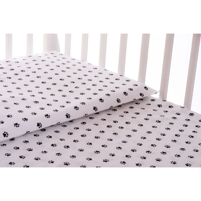 Patalynė kūdikiams 135x100 "Paws" balta
