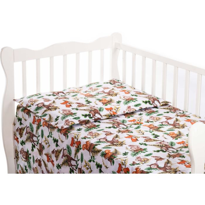 Patalynė kūdikiams 135x100 "Forest family"  