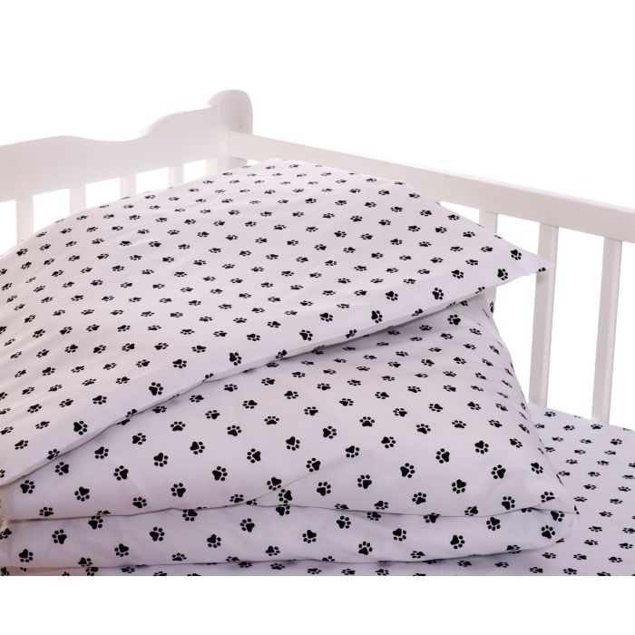 Patalynė kūdikiams 135x100 "Paws" balta