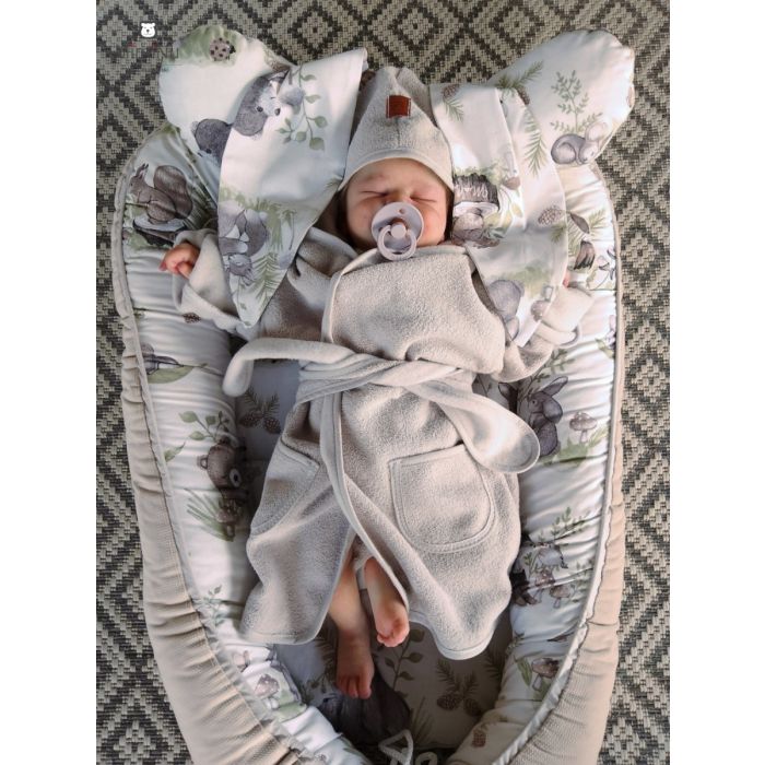 Chalatas kūdikiui "Mint flamingo" 