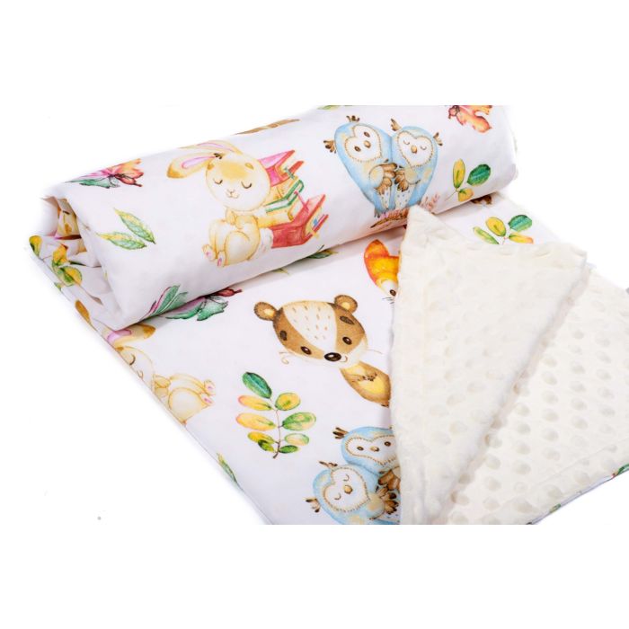 Pledas kūdikiui "Companions" 100x75cm  smėlio spalvos