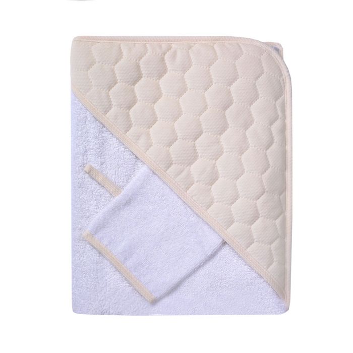 Rankšluostis kūdikiui su maudymo pirštyne "Bubbles" 100X100cm 