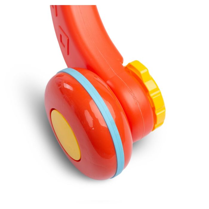 Lavinamasis stumdukas -lavinamasis staliukas 2in1 "Spark" oranžinis