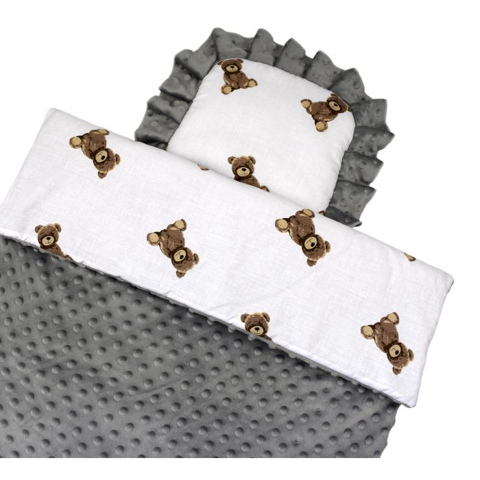 Komplektas vežimėliui "Markus" su pilku minky 