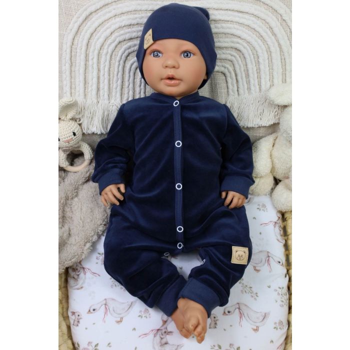 Šliaužtinukai kūdikiui "Velour navy" 