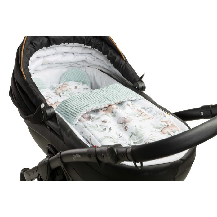 Komplektas kūdikiui "Deer" pledas 56x76 cm ir pagalvė 36x28 cm 