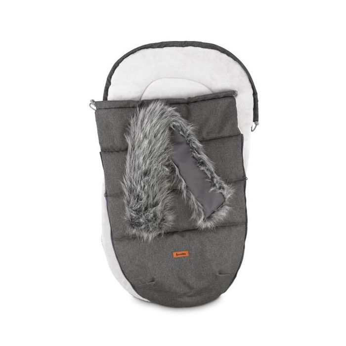 Šiltas miegmaišis - vokelis vežimėliui "Alta" pilkas