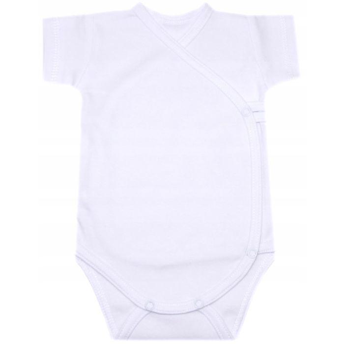 Smėlinukas kūdikiui su trumpomis rankovėmis "ONE" baltas