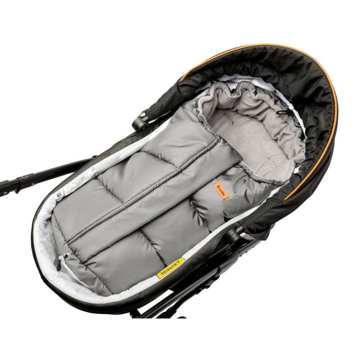 Šiltas miegmaišis - vokelis vežimėliui  "Combi polar" Grey 