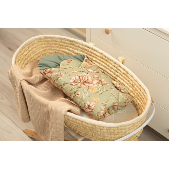 Dvipusis vokelis kūdikiui "Floral green" 