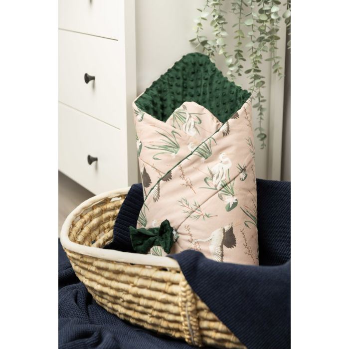 Dvipusis vokelis kūdikiui "Birds" žalias