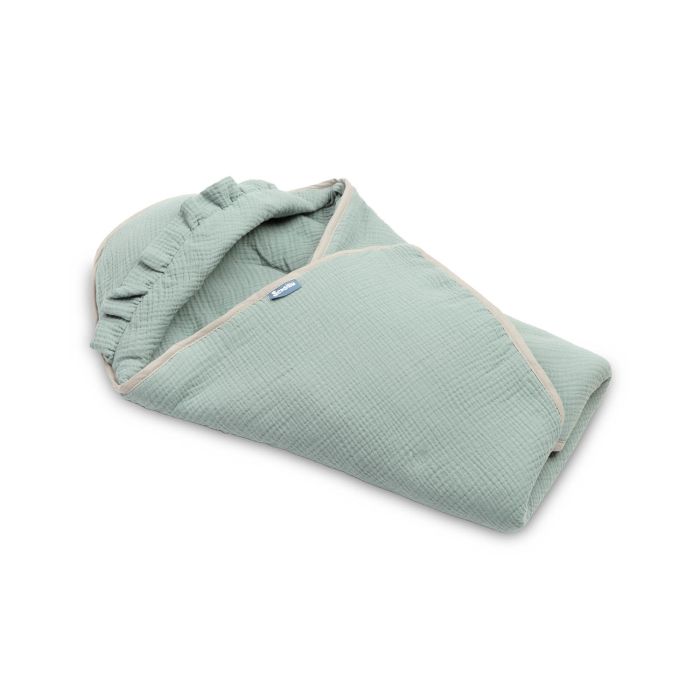 Muslino pledas automobilinei kėdutei "Natural" 90x90 cm khaki