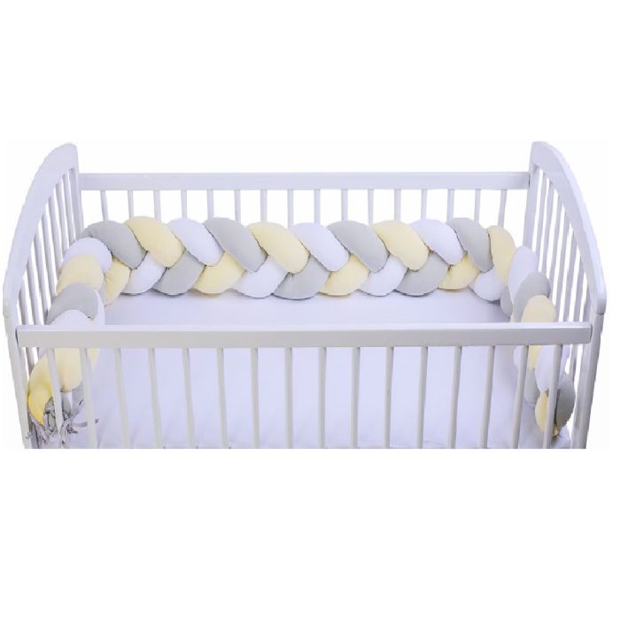 Lovytės apsauga - pynė 210 cm "Braided Bumper" Pastel