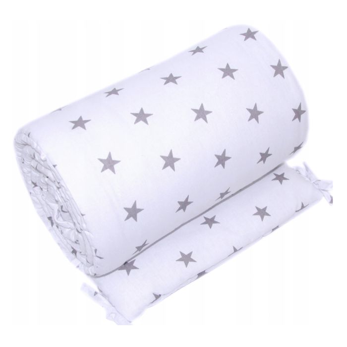 Lovytės apsaugėlė 150 cm "Stars" baltos spalvos