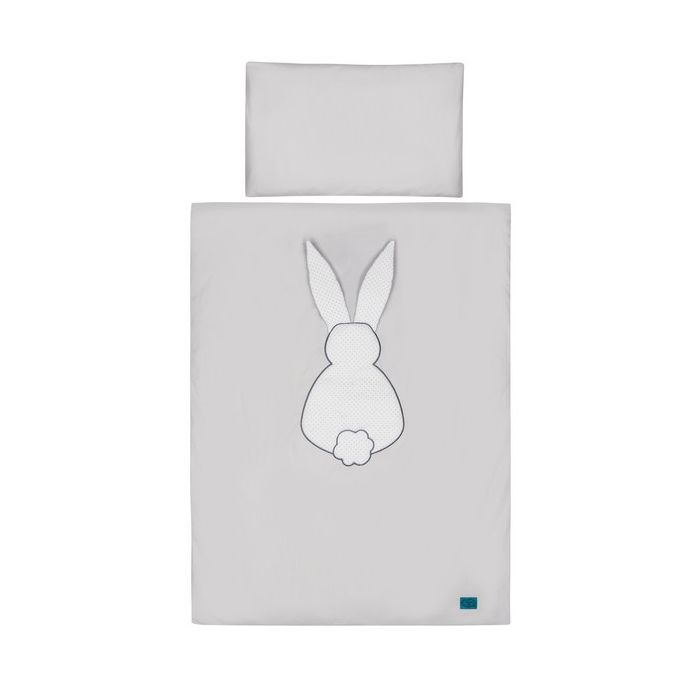 Patalynė kūdikiui 135x100 "My lucky rabbit"  su aplikacija