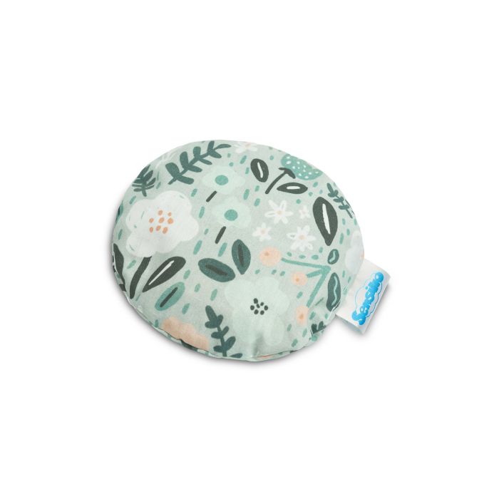 Vyšnių kauliukų pagalvėlė šaldyklė - šildyklė "Floral green"