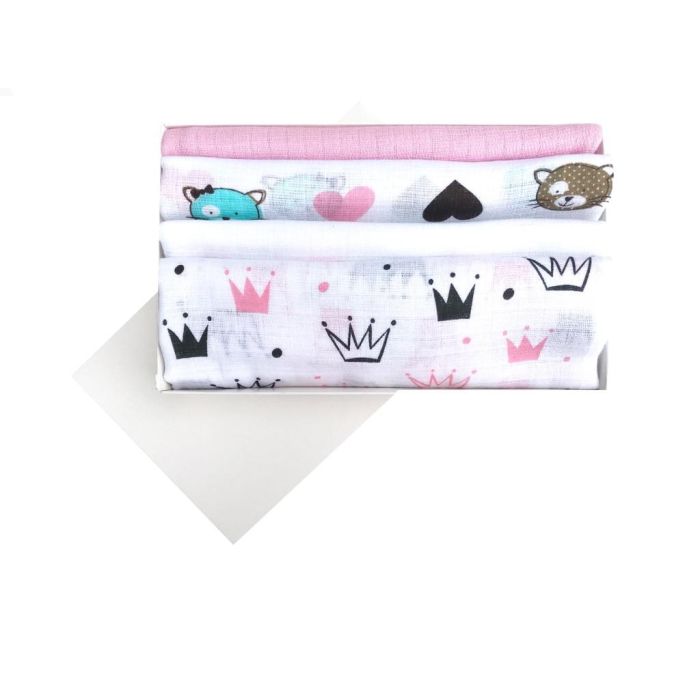 Vystyklų rinkinys kūdikiams iš marlės 