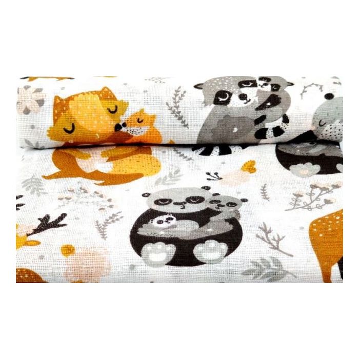 Vystyklas kūdikiui iš marlės lux 70x80cm "Mummy" 