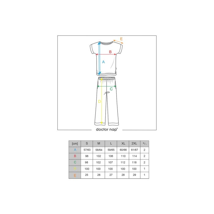 Pižama moterims su kelnėmis "Capri flowers" 