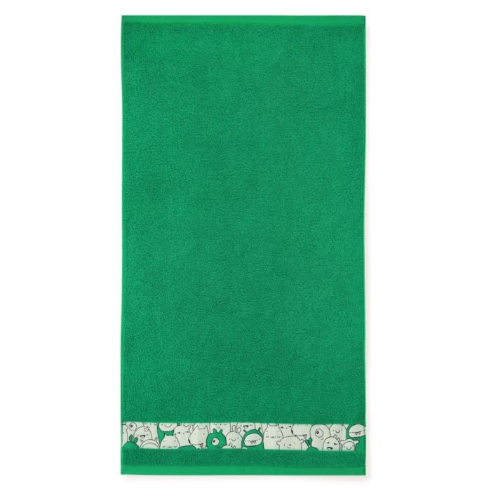 Rankšluostis "Happy faces" žalias