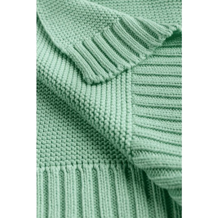 Megztas pledukas kūdikiui "Bamboo" 100x80  salvia