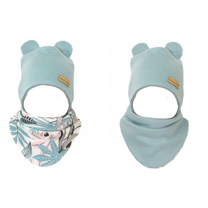 Kepurytė ir kaklaskarė kūdikiui "Love" - MINT