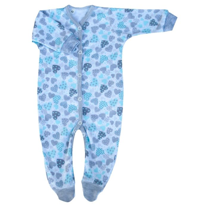 Šliaužtinukai kūdikiui "Hearts" pilkos spalvos