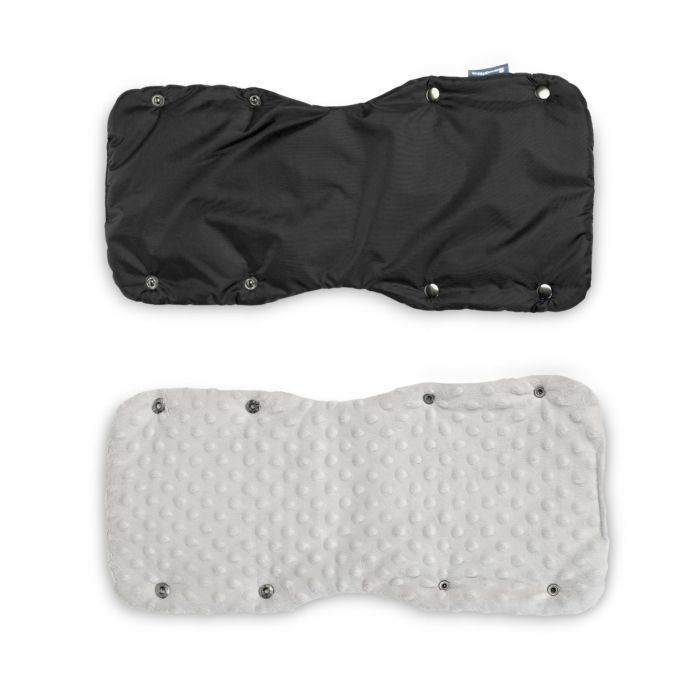 Pirštinės-mova vežimėliui ar rogėms "Warm" juodos spalvos