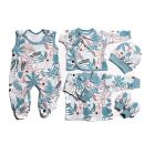 Kūdikio kraitelis - drabužėliai naujagimiui "Tropics iceberg" 5 dalių