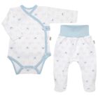 Drabužėliai kūdikiui "Bear glamour mint" balti 2 dalių 