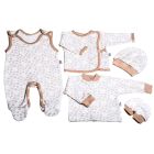 Kūdikio kraitelis - drabužėliai naujagimiui "Roses bloom" 5 dalių 