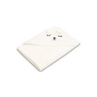 3D Rankšluostis kūdikiui "White bear" su gobtuvu 100x100cm "frotte" 