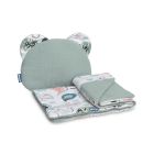 Komplektas kūdikiui "Natural lilia" pledas 56x76 cm ir pagalvė 36x28 cm