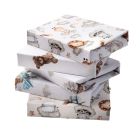 Medvilninė paklodė su guma kūdikiui 50x83 (galima rinktis atspalvį)