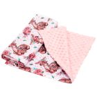 Pledas kūdikiui "Lady mama" 100x75cm rausvos spalvos