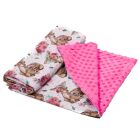 Pledas kūdikiui "Lady mama" 100x75cm rožinės spalvos