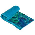 Pledas kūdikiui "Leaf" 100x75cm  melsvas