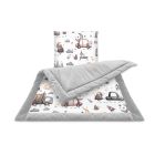 Pledas su pagalve kūdikiui "On road grey"