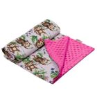 Pledas kūdikiui su bezdžionėlėmis