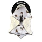 Pledas vokelis automobilinei kėdutei "Balerina"