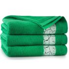 Rankšluostis "Happy faces" 130X70 cm melsvas. Vaikams, kūdikiams, vonios tekstilė