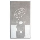 Rankšluostis "Mrrr" 130x70 cm iš egipto medvilnės.