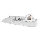 Rankšluostis kūdikiui "ON ROAD" grey su gobtuvu 100X100 cm