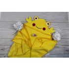 Rankšluostis kūdikiui "Bear" su gobtuvu 100x120cm rudas 