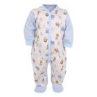 Šliaužtinukai kūdikiui "Zoo" melsvos spalvos