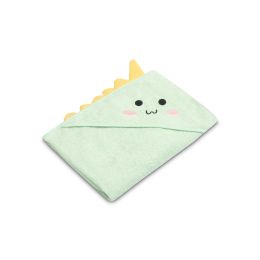 3D Rankšluostis kūdikiui "Dinosaur" su gobtuvu 100x100cm "frotte" 