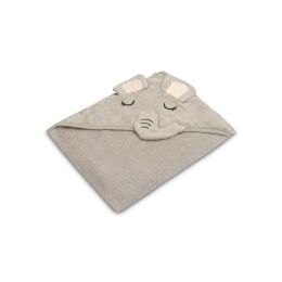 3D Rankšluostis kūdikiui "Elephant" su gobtuvu 100x100cm "frotte" 