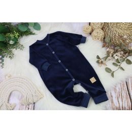 Šliaužtinukai kūdikiui "Velour navy" 